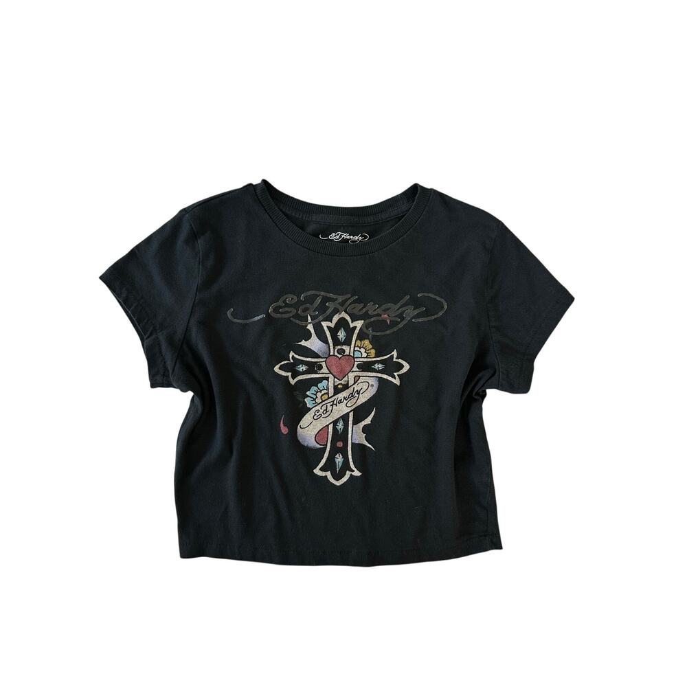 Ed hardy cropped tee